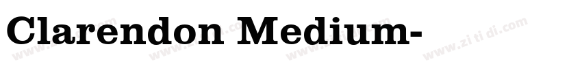 Clarendon Medium字体转换